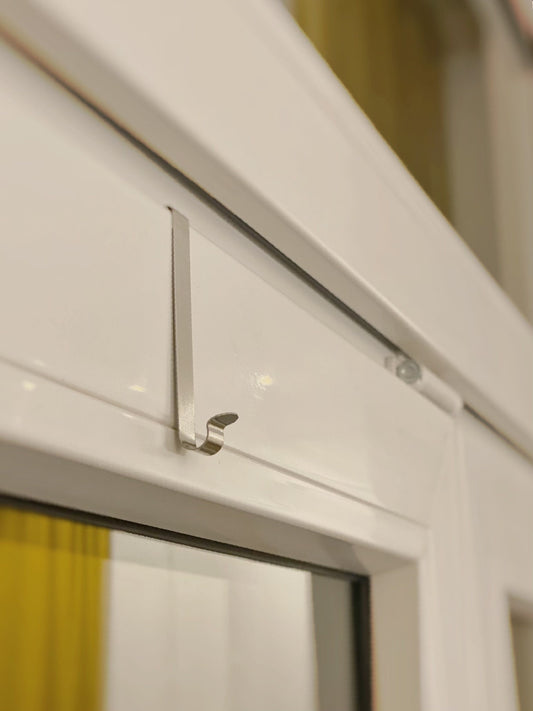 5er Set Fensterhaken – Edelstahl Dekohaken Zum Einhängen ohne Bohren – ideal für Fenster, Bad & Küche