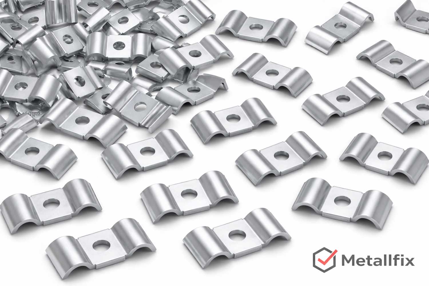 Einzelteile für Gitterrostbefestigungen