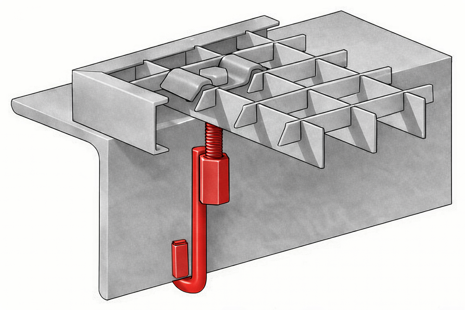 🪝 Hakenbefestigungen für Winkelprofile