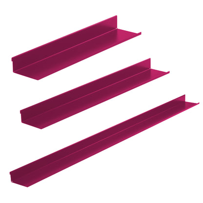 Stabiles Wandregal aus Metall – Modernes Wandboard in Schwarz, Weiß, Blau & Rosa | 40 60 ca.120 cm