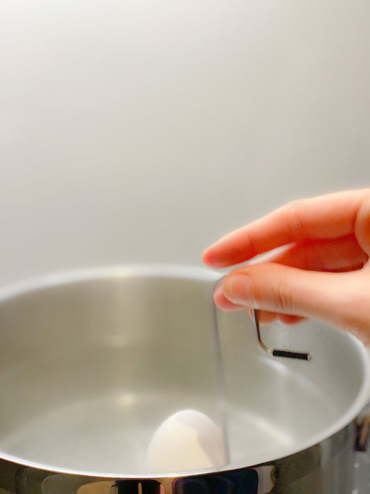 Eierkocher für ein Ei zum Einhäängen im Topf