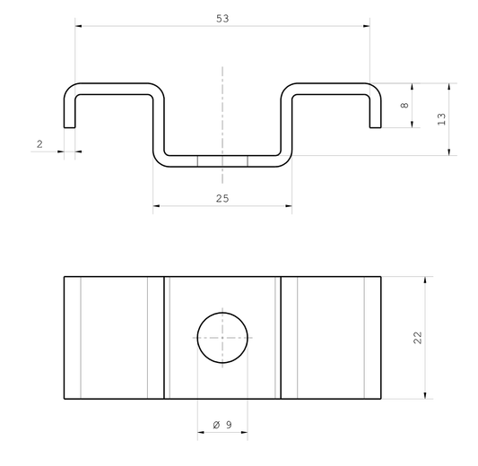 Gitterrostbefestigung M-Clip MC004