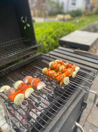 10x Doppelter Grillspieß MADE IN GERMANY Bratspieß Schaschlik